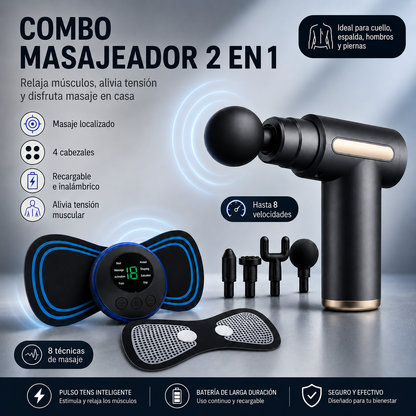 AlivioPro™ Combo Masajeador 2 en 1
